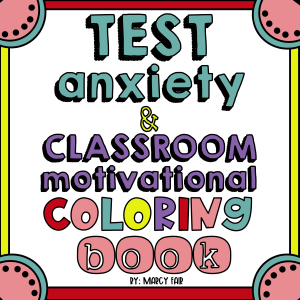 Test Anxiety Coloring Book Cover