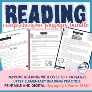 3rd 4th 5th Grade Reading Comprehension Passages and Questions Review Packet Marcy's Mayhem