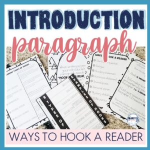 Marcy's Mayhem Writing an Introduction Paragraph Graphic Organizer Writing Hooks and Examples