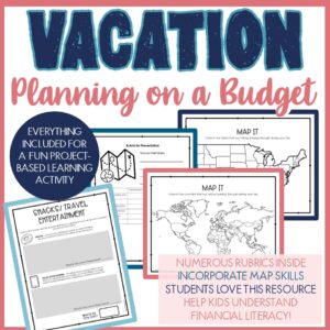 Plan a Trip Math Project Based Learning Vacation Real World Math ...