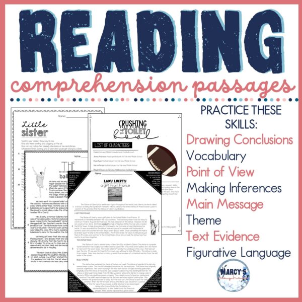 Reading Comprehension Passages 4th & 5th