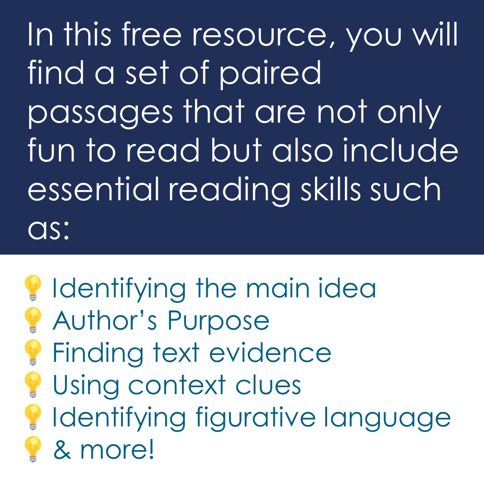 Details about Free reading comprehension passage