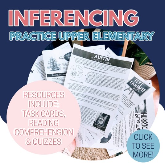 Making inferences worksheets 4th, 5th grade