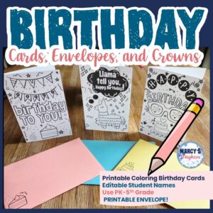 Happy Birthday Coloring Pages Cards Printable Birthday Certificates & Crown Hat